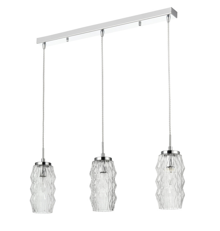 Подвесной светильник 11*71*151 см, 3*E14 хром Vele Luce Lily VL5583P13