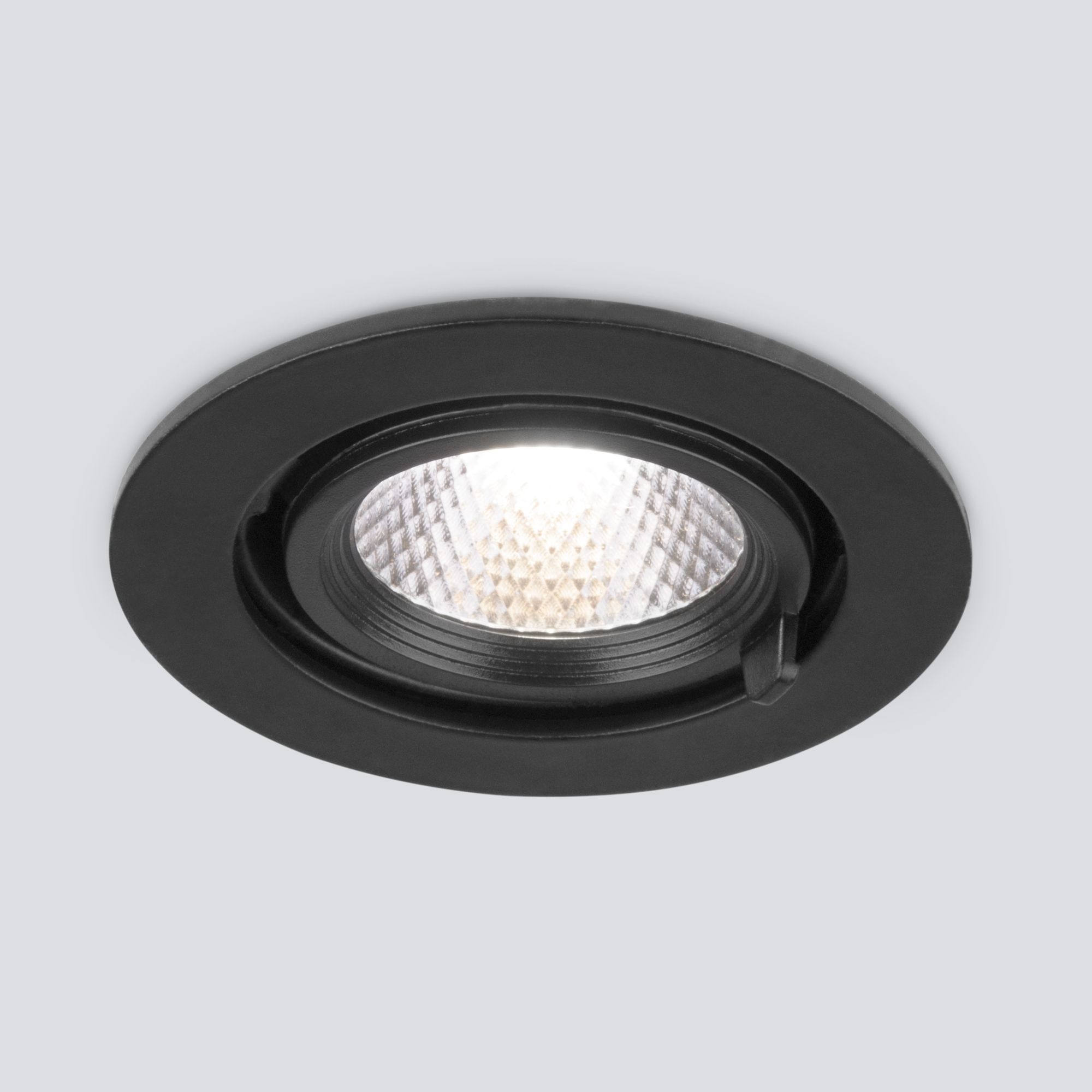 Встраиваемый точечный светодиодный светильник 9918 LED 9W 4200K черный Elektrostandard