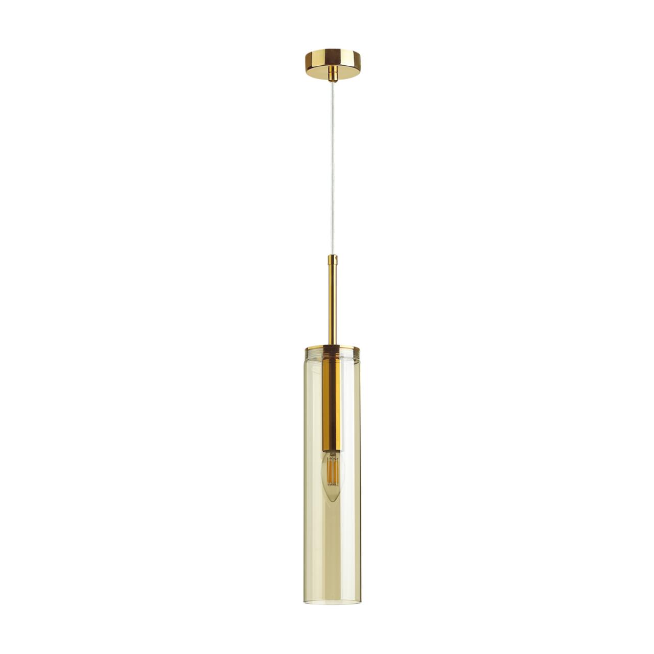 Подвесной светильник Odeon Light Klum 4693/1, золото-янтарный