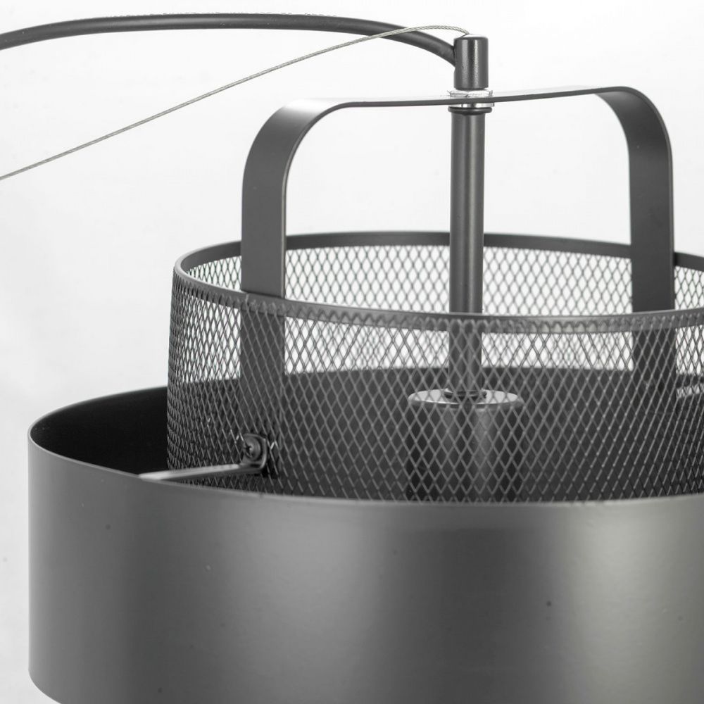 Светильник подвесной Lussole Bullock LSP-8408, диаметр 30 см, черный