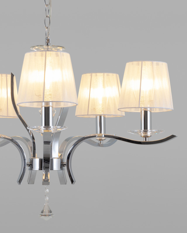 Подвесная люстра 72*56 см, E14 300 W, Moderli Silvestor V2551-5P Хром