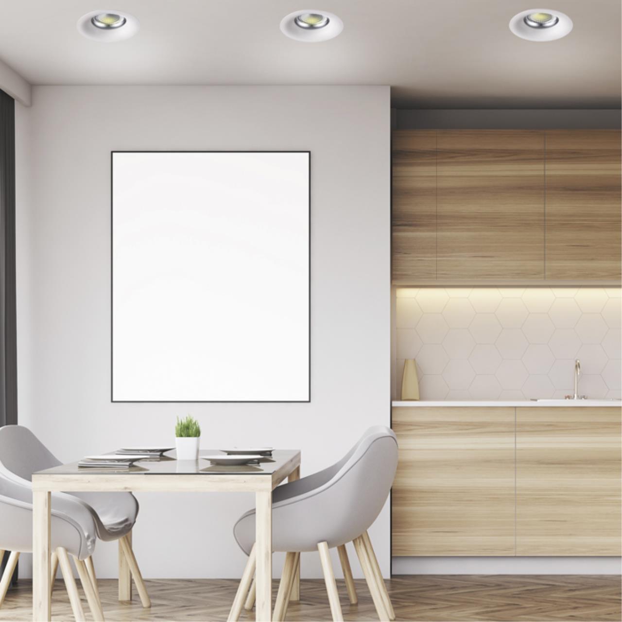 Светильник, 14.8/12 см, 20W, 4000К, белый, дневной свет, Novotech Glok 358025, встраиваемый светодиодный