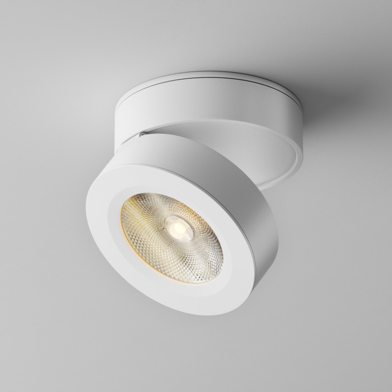 Накладной светильник 8,5*8,5*5 см, LED, 7W, 3000К, Maytoni Technical MAGIC C022CL-7W3K-W-1 белый