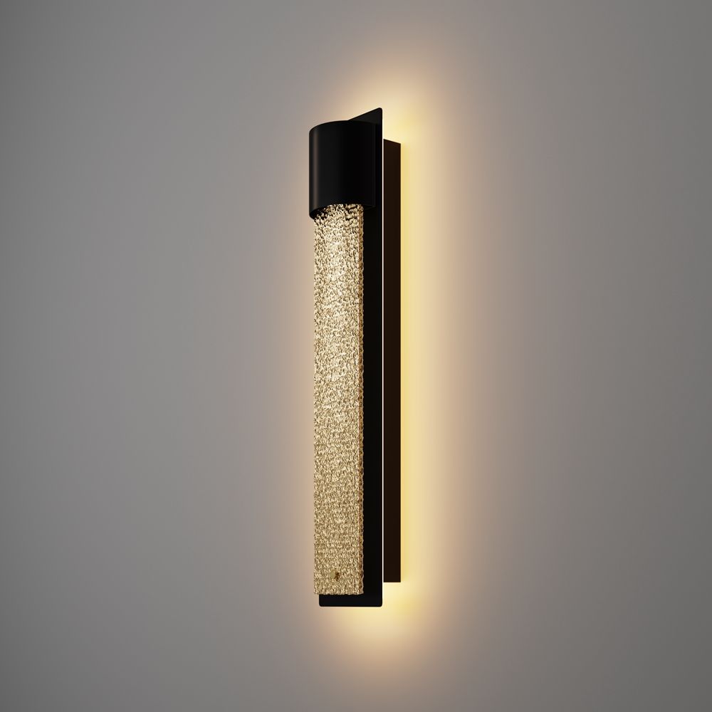 Настенный светильник 60 см, 30W, 3000K, Maytoni MOD474WL-L30B3K, черный-латунь