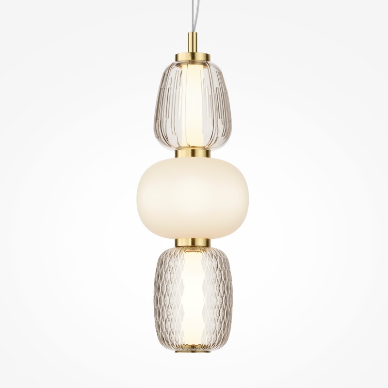 Подвесной светильник 17*17*363,5 см, LED, 28W, 3000К, Maytoni Pattern MOD267PL-L28G3K золотой