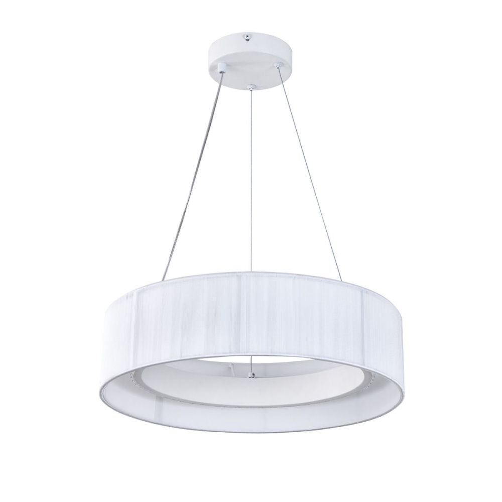 Подвесной светильник 38 см, 25W, 3000-6000K, Indigo Luminosa 13041/A/1P White V000208L, белый