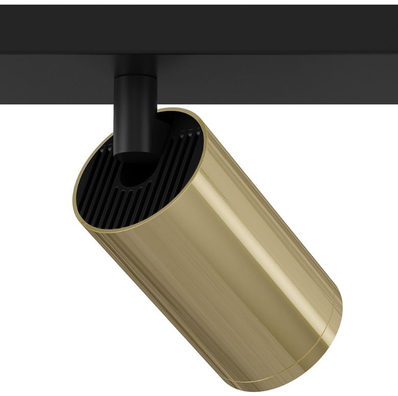 Светильник потолочный FOCUS S C051CL-02BG, черный-золото