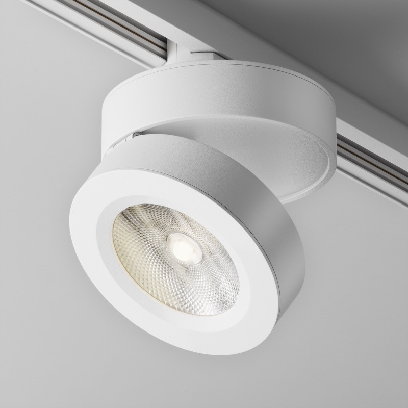 Трековый светильник Maytoni Track TR006-1-12W3K-W4K, белый, LED, 12W, 4000K, 860Lm