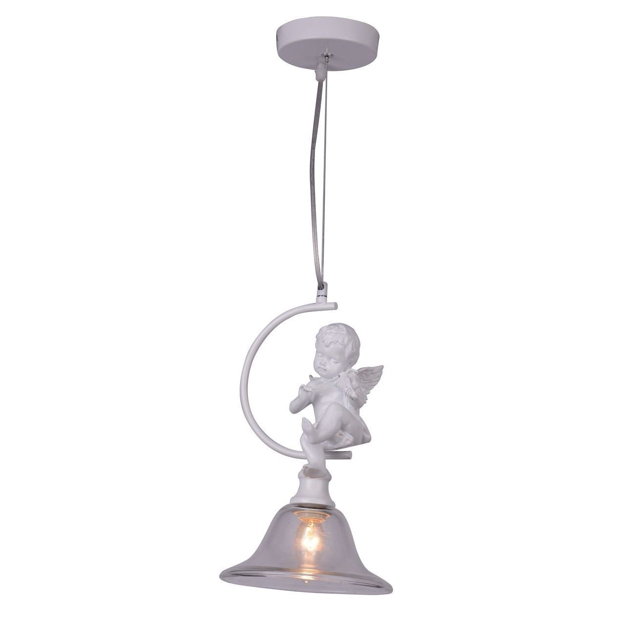 Подвесной светильник Arte Lamp Amur A4288SP-1WH, диаметр 20 см, белый