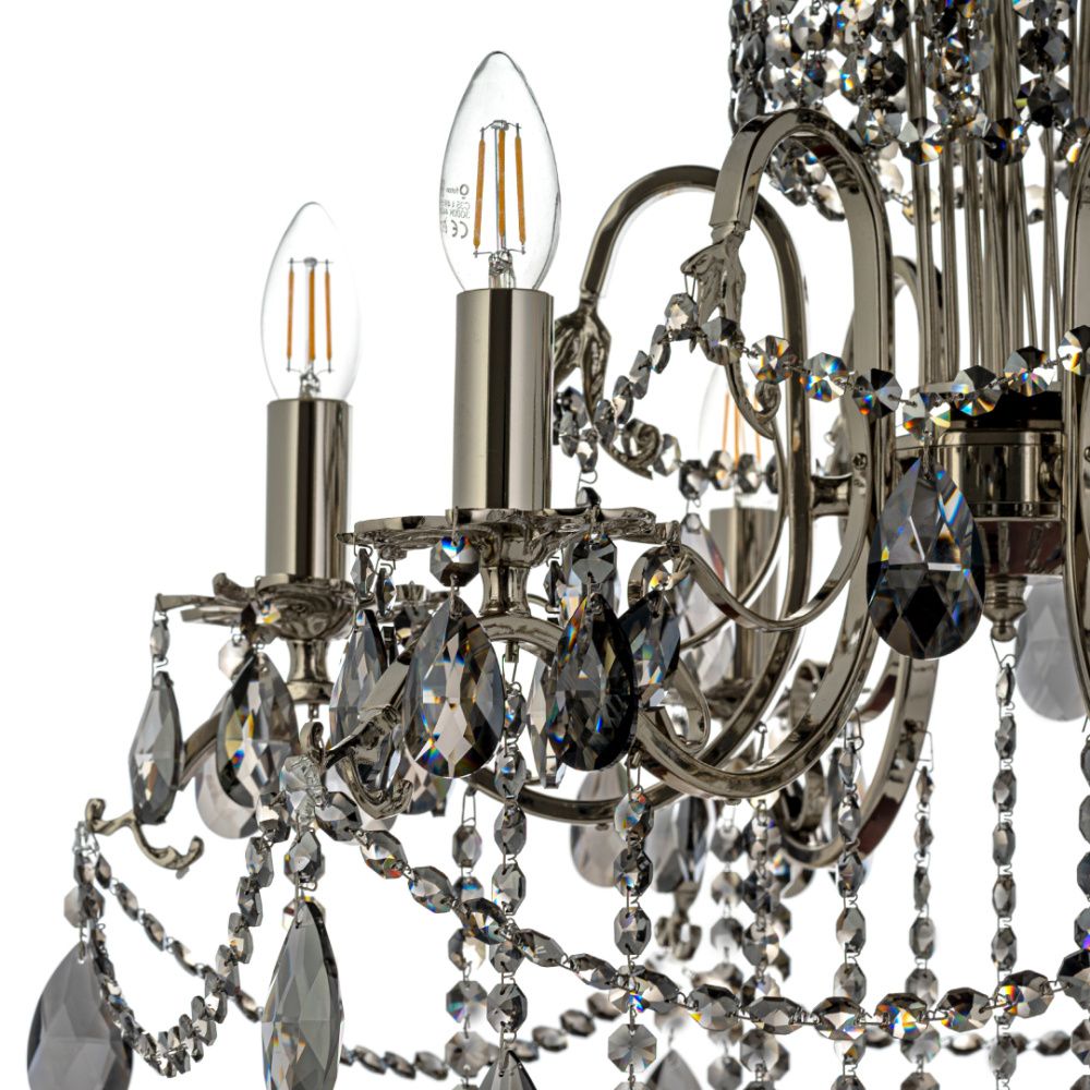 Люстра *59*58 см, 6*E14*40W, Dio D`arte Alessandria Nickel Alessandria E 1.1.6.601 N, никель