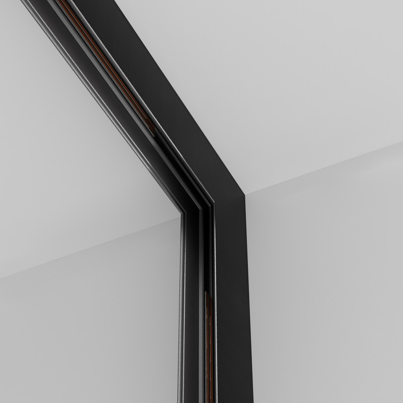 Коннектор внутренний накладной Maytoni Technical Magnetic track system Exility TRA034ICL-41B черныйIP 20
