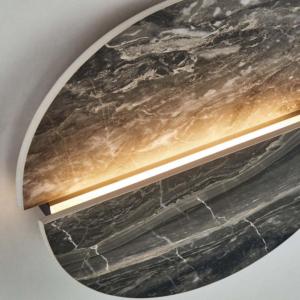 Бра 30*30 см, 1*LED, 7W, 4000K, Favourite Eclipsis 4599-1W, черный матовый