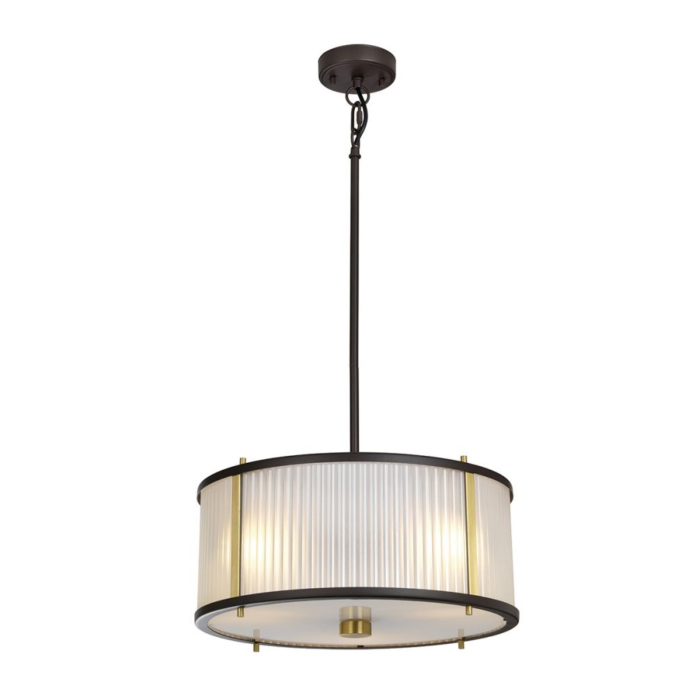 Подвесной светильник 40*40*21-123 см, E27*60W, Natural Concepts Elstead Lighting Corona GZH-LB1, винтажная бронза