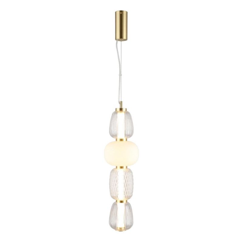 Подвесной светильник 17*100-190 см, 1*LED, 29W, 3000K, Aployt Simonet APL.318.16.29, латунный