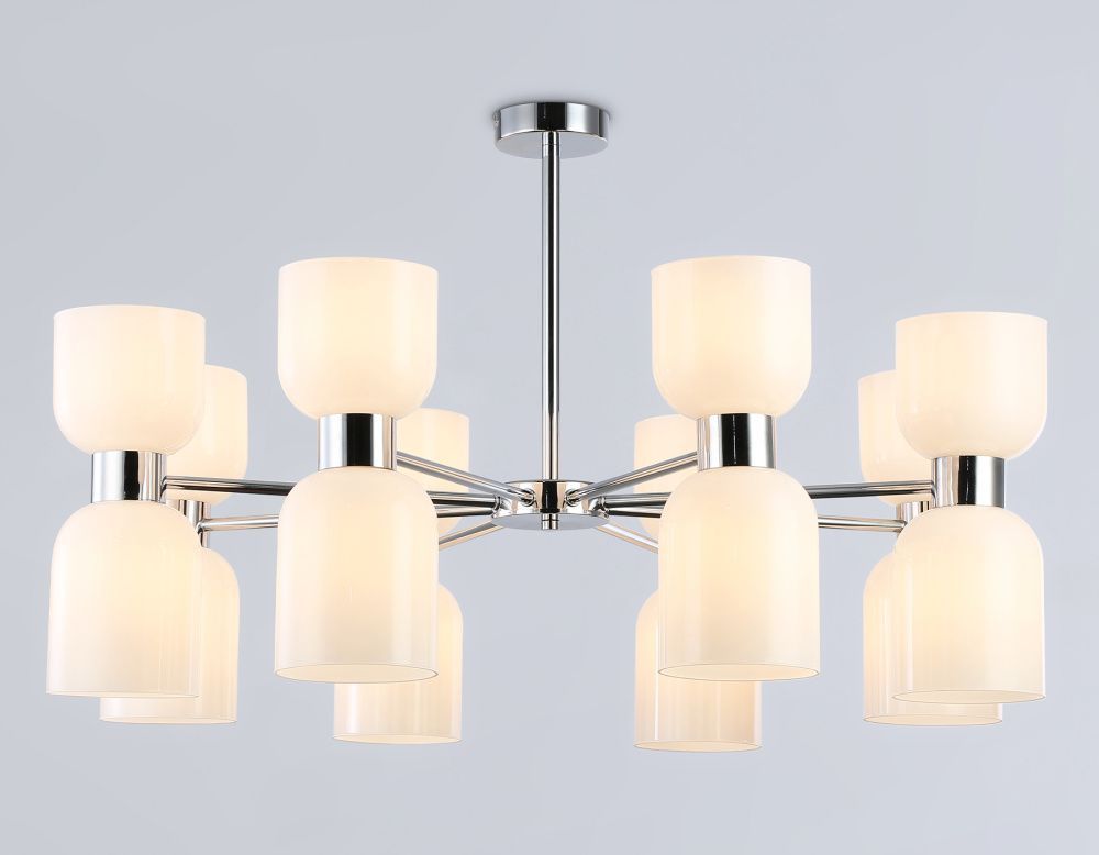 Люстра на штанге **30-51 см, 16*E14*40W, K, Ambrella Light High Light LH56085, хром