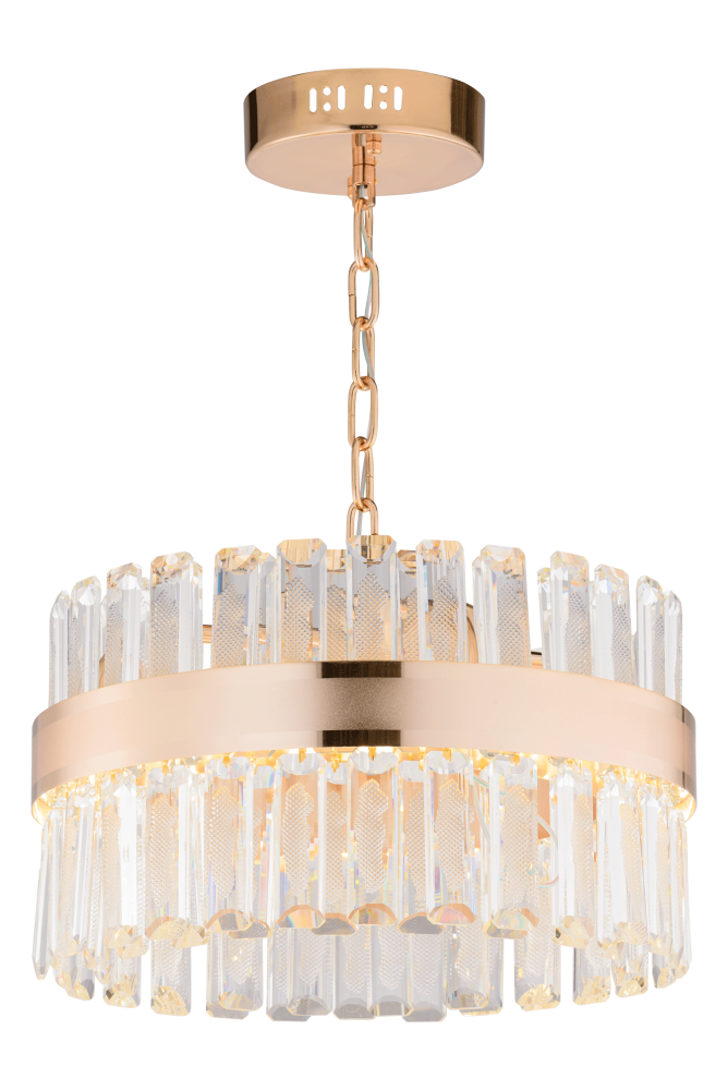 Люстра Ø400 x H230(550) мм,  48W Sfera Sveta FGD (ЗОЛОТО) 2290/48W FGD