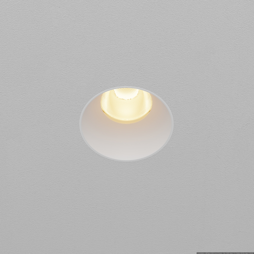 Встраиваемый светильник  DL119-10W-2.7K-TRS-W **-8,2 см, *LED*10W, K, Maytoni technical Dip DL119-10W-2.7K-TRS-W, Белый