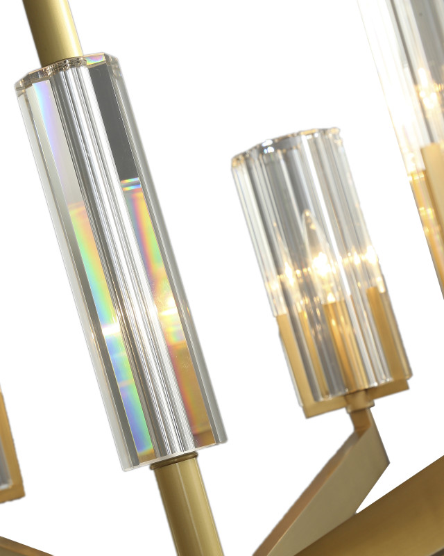 Подвесная люстра 60*97 см, 6*E14, 240W, Moderli Brass V11074-6P латунный