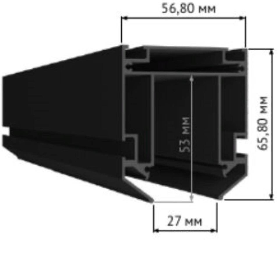 Профиль для монтажа SKYLINE 48 в натяжной ПВХ потолок (S23) 200*6 см, ST LUCE SKYLINE 48 ST003.129.02 Алюминиевый