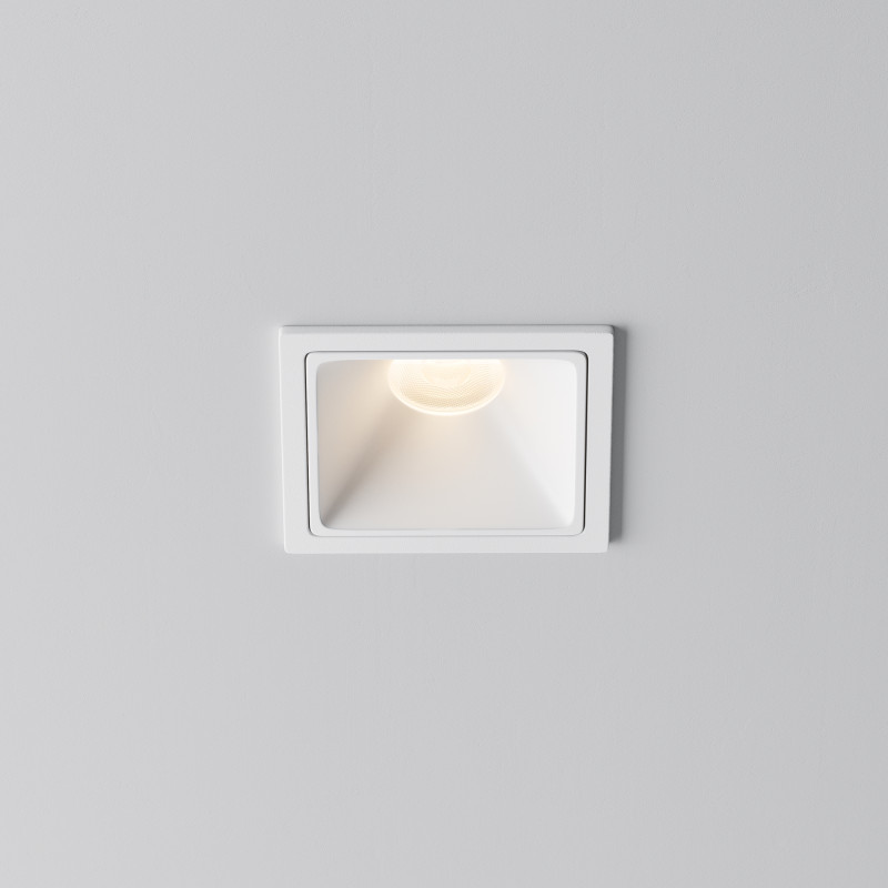 Встраиваемый светильник 6,5*6,5*5,2 см,  LED, 10W, 3000К, Maytoni Technical Alfa LED DL043-01-10W3K-SQ-W-1 белый
