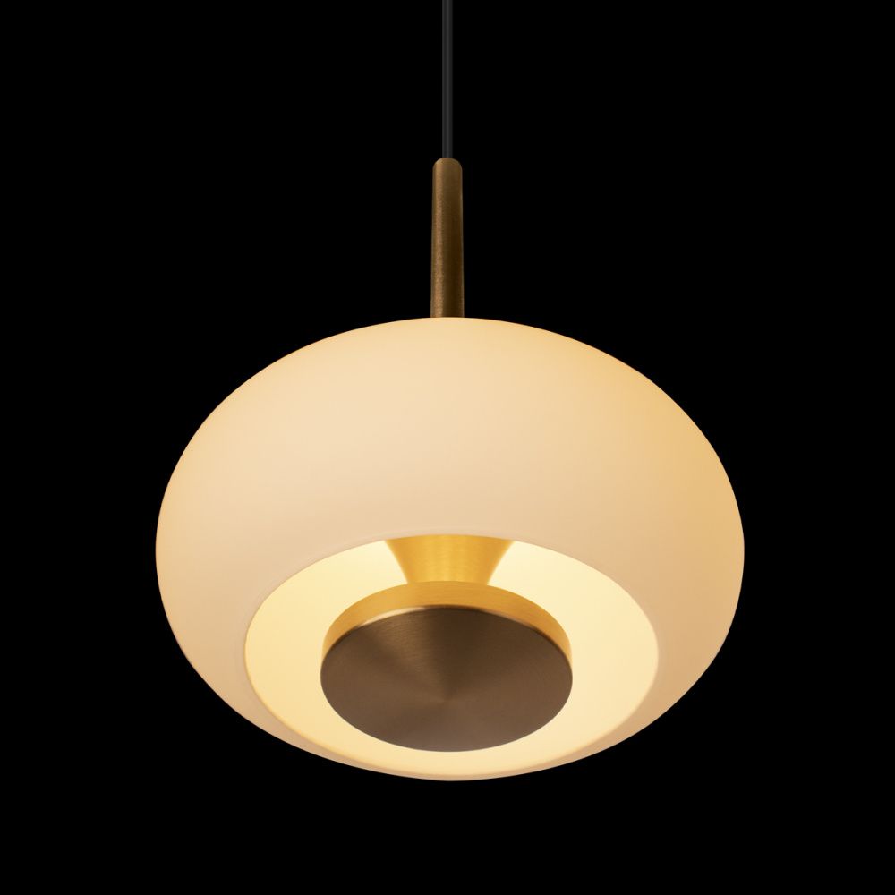 Подвесной светильник 16 см, 5W, 3000K, Loft IT Marshmallow 10390, черный-бронза