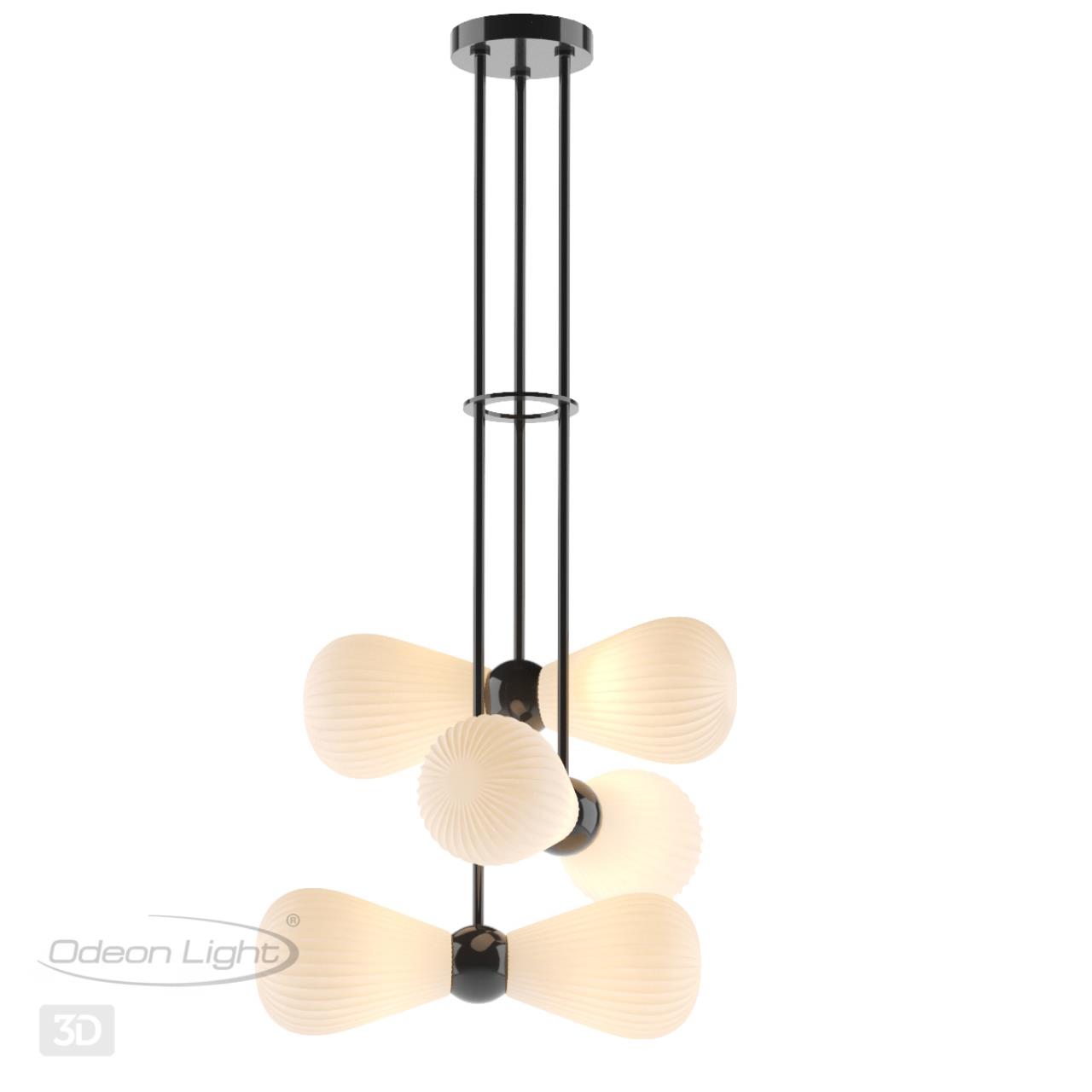 Светильник 50 см, Odeon Light Elica 5418/6, черный