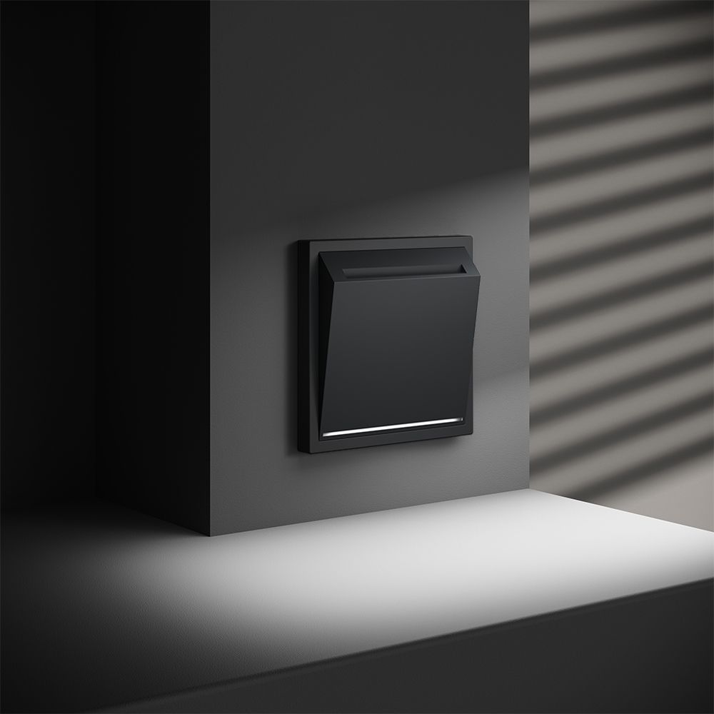 Выключатель встраиваемый S70 карточный 16А, графит Voltum VLS010707