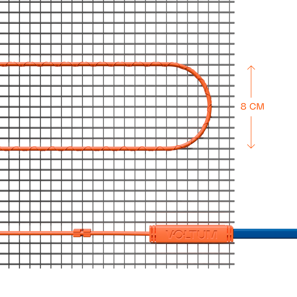 Нагревательный мат VLT01-150-15, 15 м2, 150 вт/м Voltum VLT01-150-15