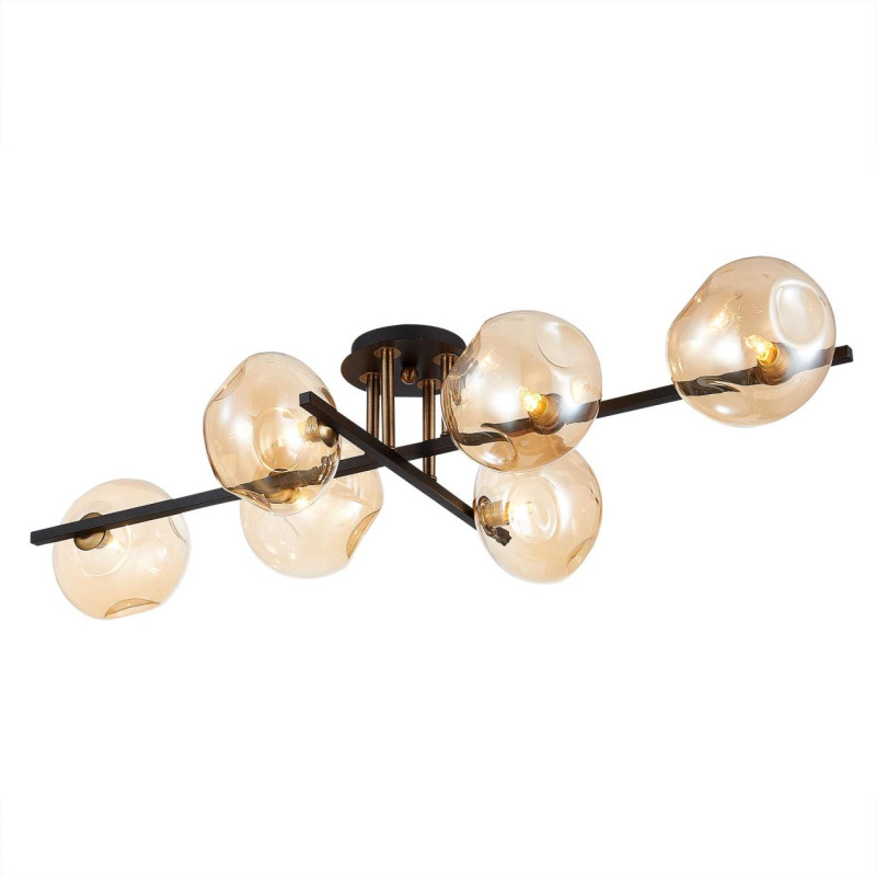 Люстра Citilux Девис CL201161 коричневый