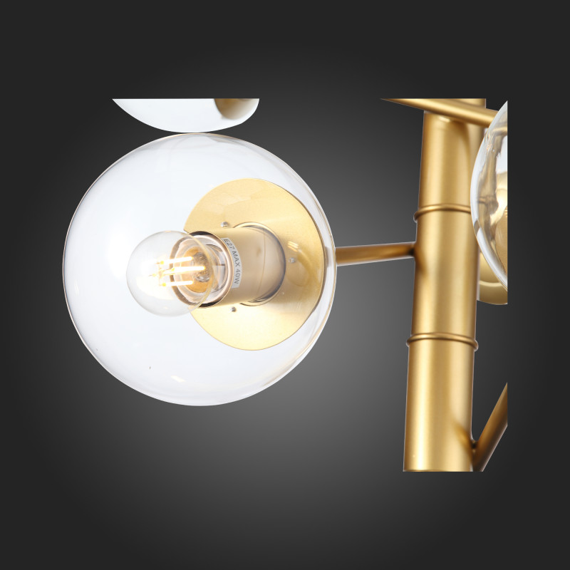 Светильник подвесной 65 см, 320W, ST LUCE LIORA SL1150.203.08 Матовое золото