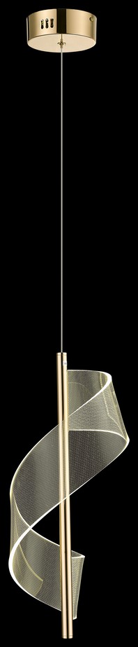 Светильник подвесной Wertmark Hilda WE452.01.303, 20*20 см, золото