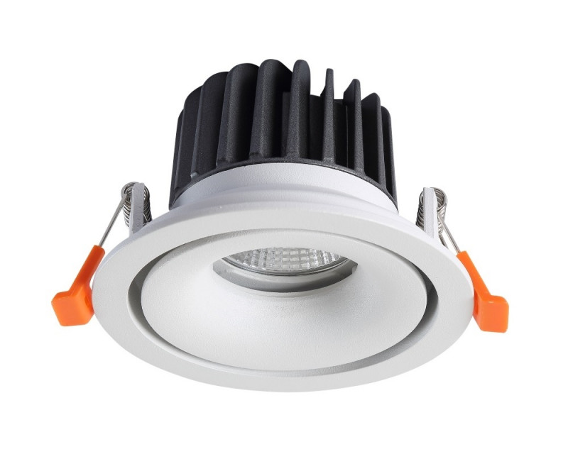 Светильник встроенный 11 см, 1*10W, 3000K, Crystal Lux CLT 005C108 WH Белый