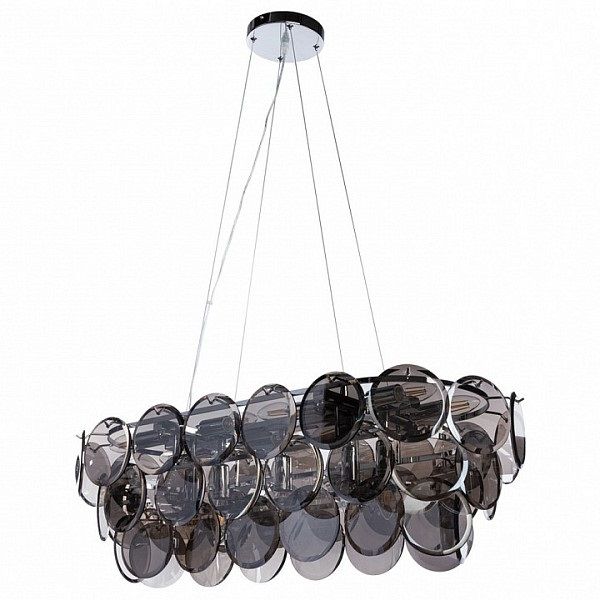 Светильник подвесной DZN-54940 ХРОМ  D880*400/H280*1000/13/E14/.W/провод прозрачный DIVINARE