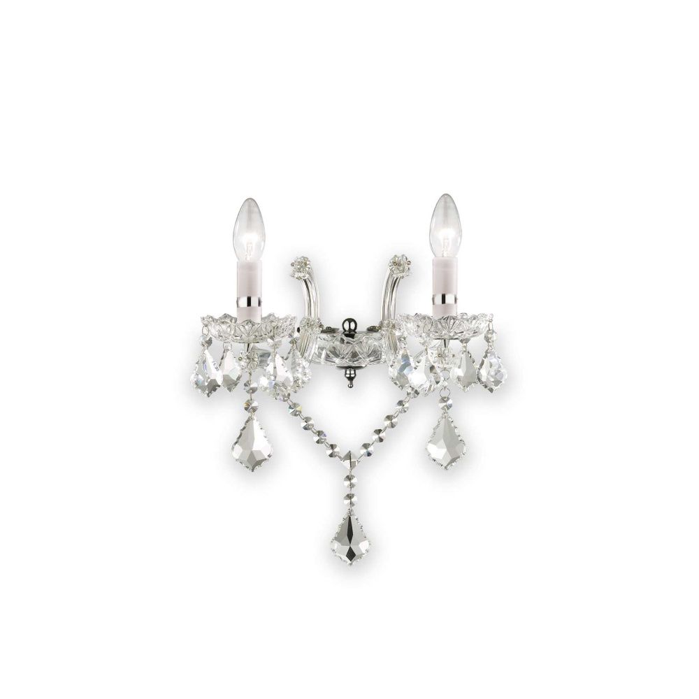 Светильник настенный ideal lux Florian AP2 макс.2x40Вт Е14 035642.  см