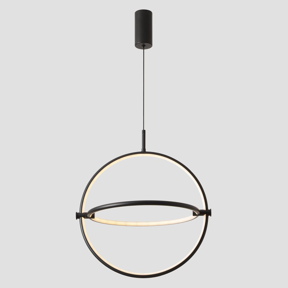 Светильник подвесной 36 см, 20W, 3000-6000K, Crystal Lux PROTON SP20W LED, черный