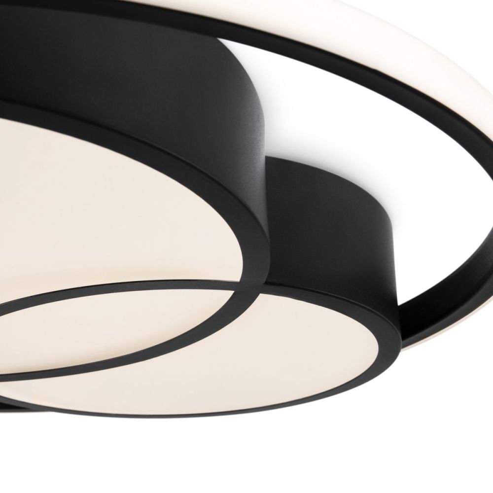 Потолочный светильник 47 см, 70W, 4000K, Freya Tucene FR10029CL-L70B, черный