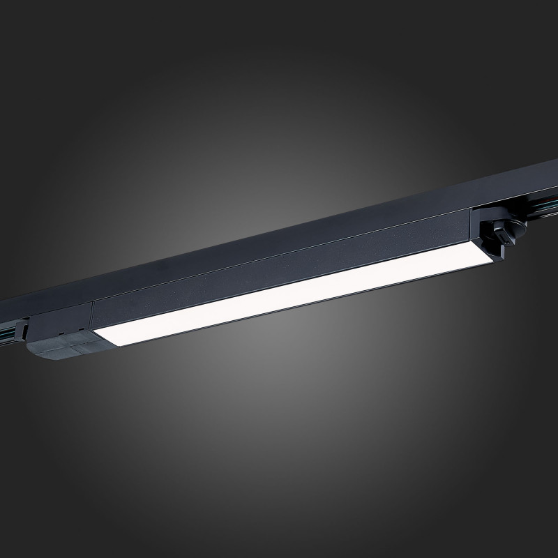 Трековый светильник 40*3 см, 12W 3000K ST LUCE Однофазная трековая система ST366.438.12 Черный