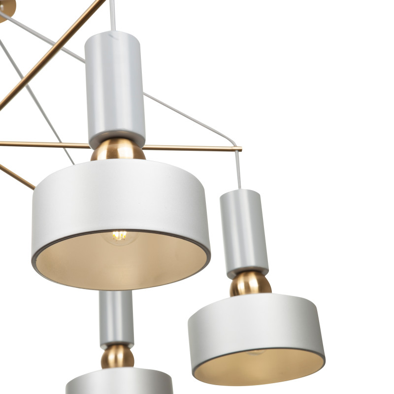 Подвесная люстра Maytoni Void MOD030PL-06GR серый, диаметр 94 см