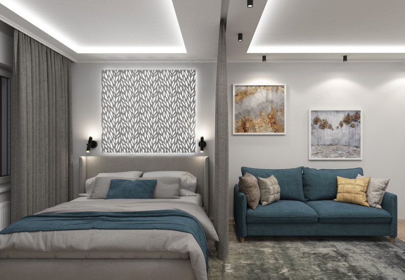 Бра Favourite Duplex 2324-2W, D250*W120*H250, металл черного матового цвета, элементы окрашены в золотой цвет, плафон поворотный, модули LED с двух сторон плафона, акриловый рассеиватель