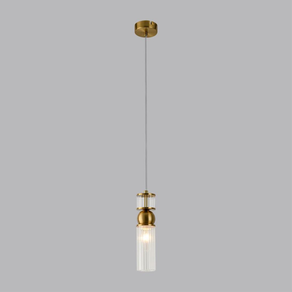 Подвес *8*222-222 см, 1*E14*40W, Lumion Denver LUM8276/1A, латунь