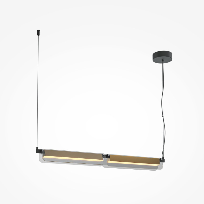 Линейный светильник 93*12*312 см LED, 20W, 3000К, Maytoni FLAT MOD296PL-L20BS3K черный
