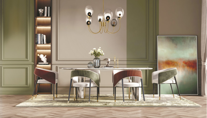 Светильник 95 см, Maytoni Aura MOD016PL-06BS, латунь