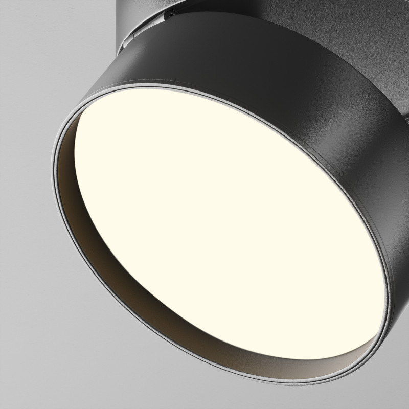 Накладной светильник 12*12*8,2 см, LED, 18W, 3000К, Maytoni Technical ONDA C024CL-18W3K-B-1 черный