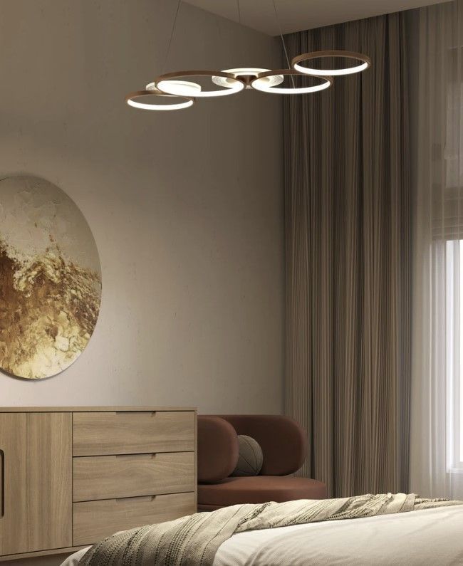 Подвесной светильник 100*43 см, LED, 110W, 3000-6000K, 15 м2 Arte Lamp Stardust A2452SP-100PB, Латунь