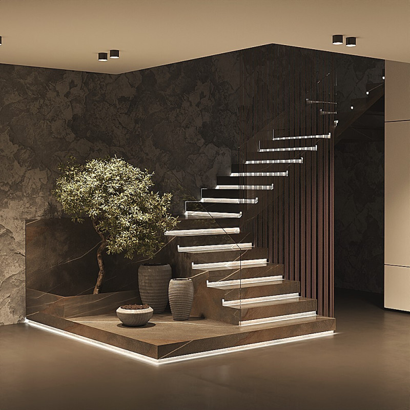 Накладной светильник 8,5*8,5*6,5 см, 1*GX53, 15W, Maytoni Technical GLAM C096L-GX53-WBS латунный