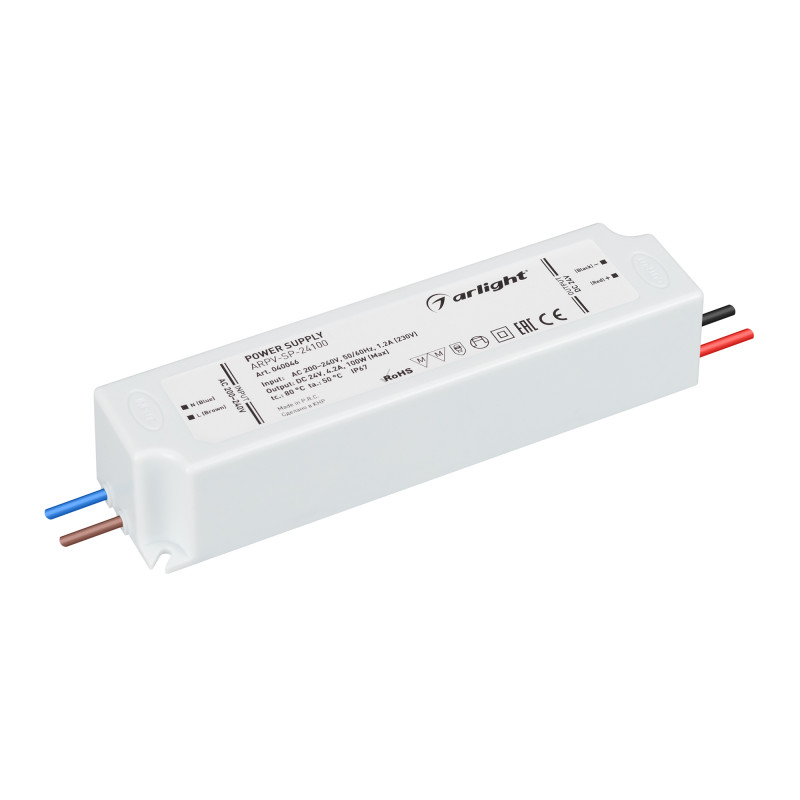 Блок питания для светодиодной ленты Arlight 040046 16,25*4,25*3,2 см.