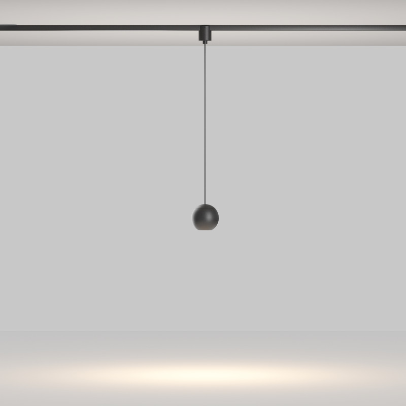 Трековый подвесной магнитный светильник 7 см, 8W, 3000K, Maytoni Sfera TR165-1-8W3K-M-B, черный