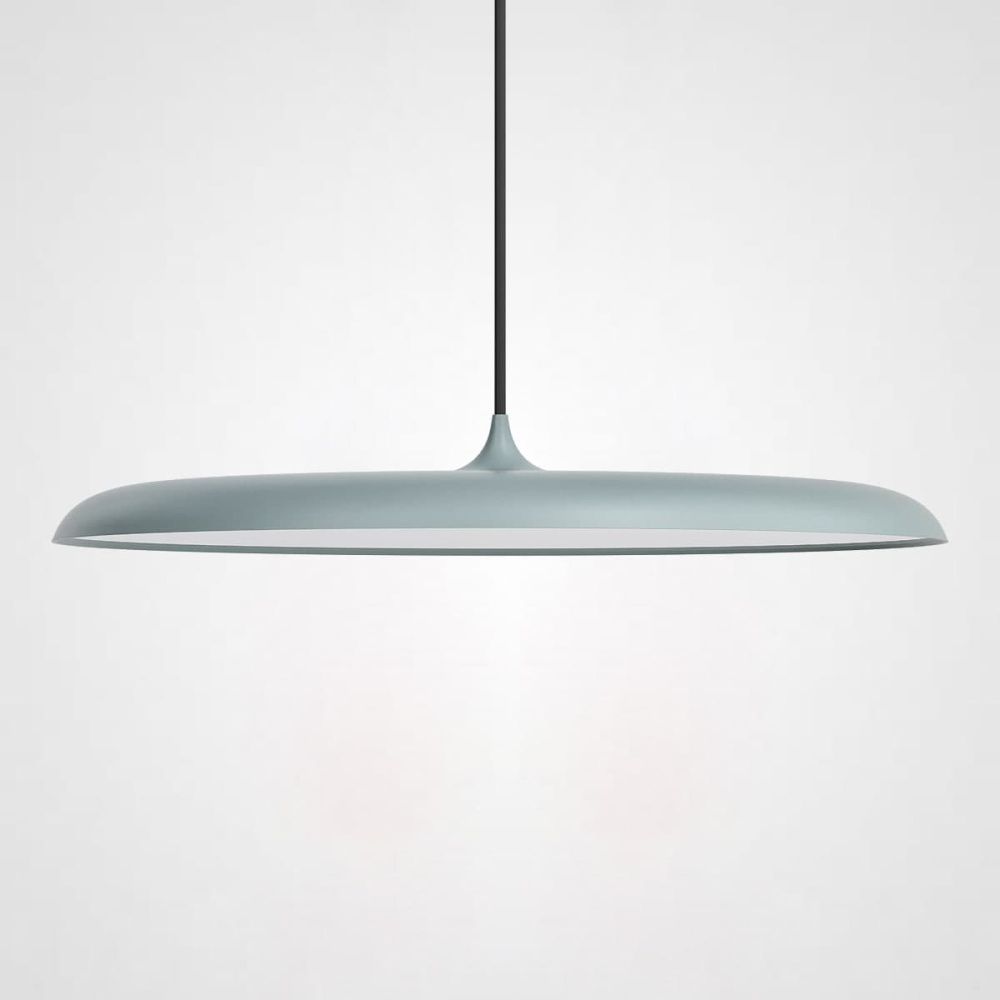 Подвесной светильник Nordlux Artist Pendant D40 Light green 47*45*45 см, 1*LED*36W, ImperiumLoft PLATE01, Чёрный
