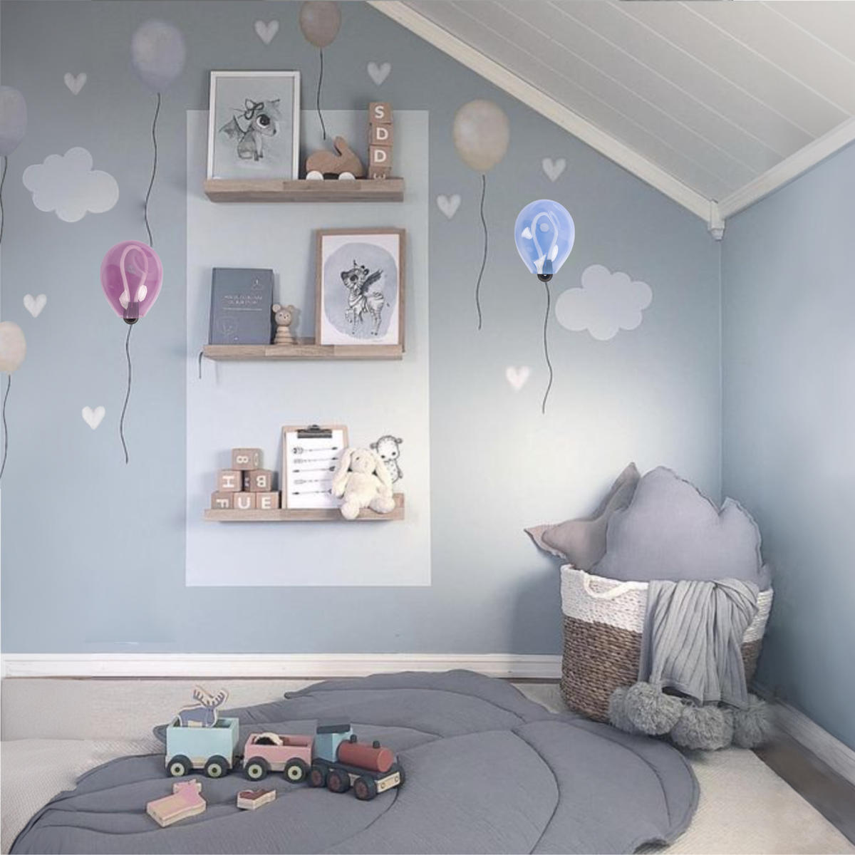 Настенный светильник 23*30 см, 1*LED*7W 3000K LOFT IT Joy 10291 Pink черный