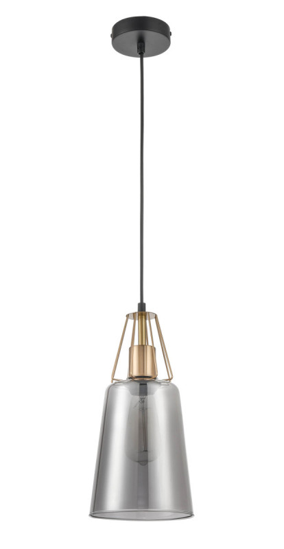 Подвесной светильник  16*154 см, 1*E27 черный, латунь Vele Luce Roberto VL5552P21